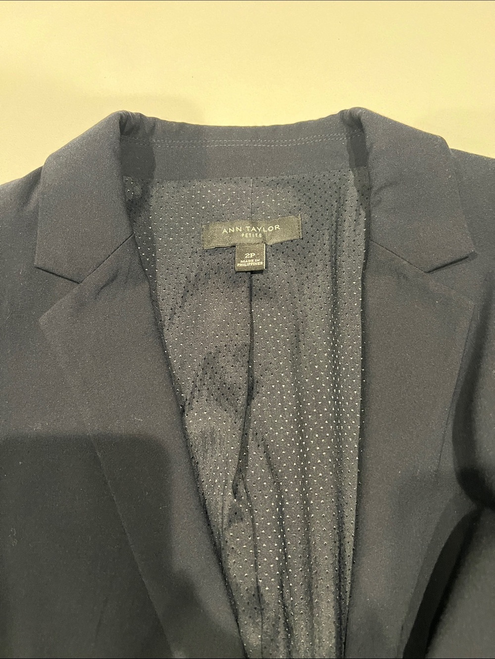 Ann Taylor Navy Women's Blazer and Skirt Suit - Picture 2 of 6